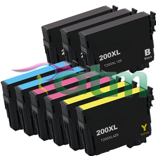 Compatible Epson 200XL BK C Y M Value Pack Ink 2