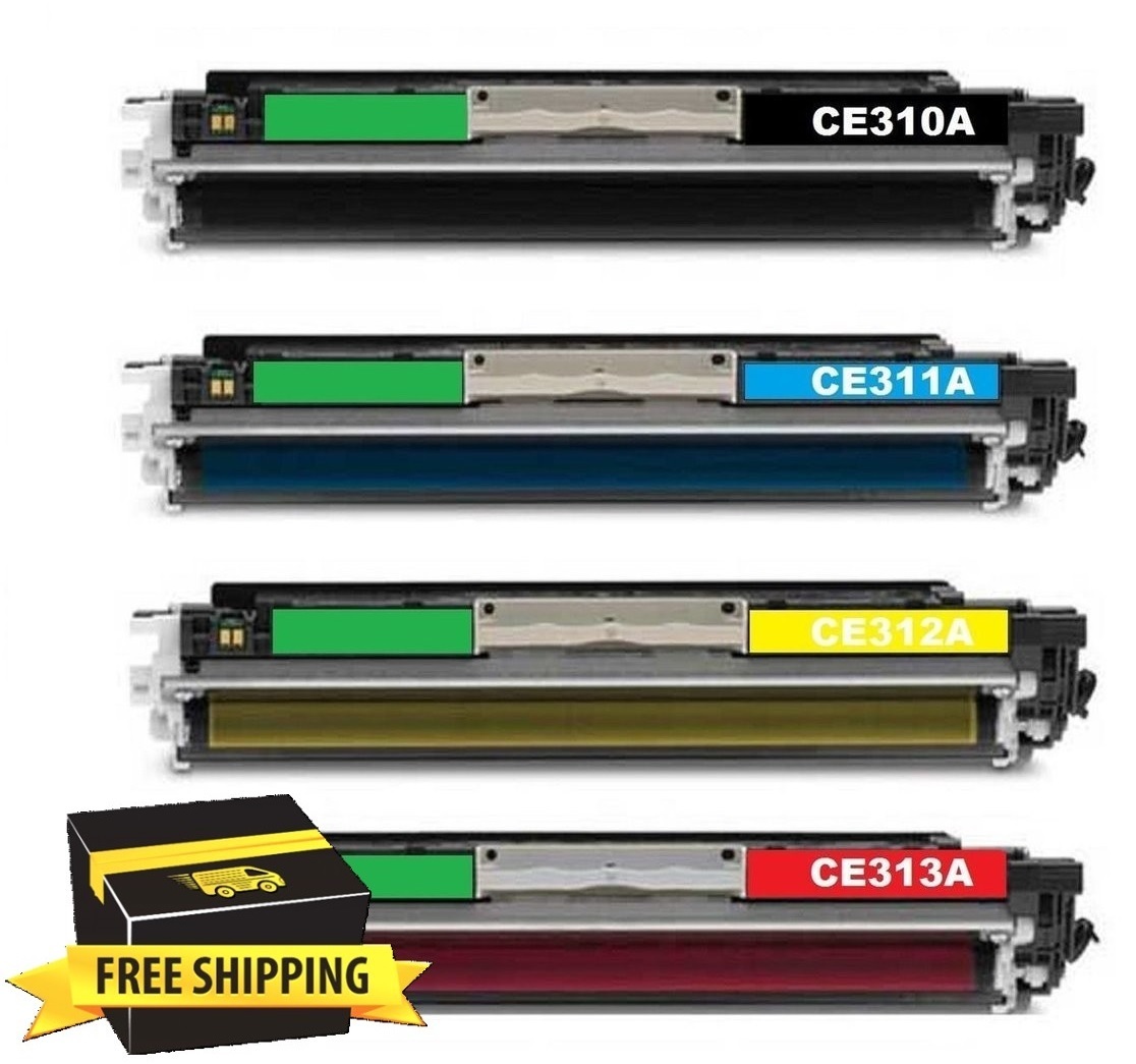 Compatible HP 126A CE310A CE311A CE312A CE313A Cartridges Combo