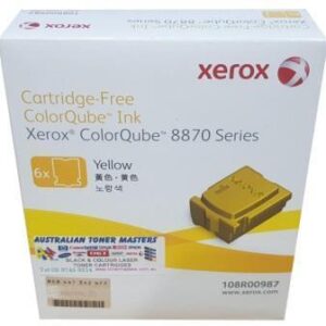 Fuji XerFuji Xerox ColorQube 108R00987 Genuine Yellow Ink Sticksox ColorQube 108R00987 Genuine Yellow Ink Sticks