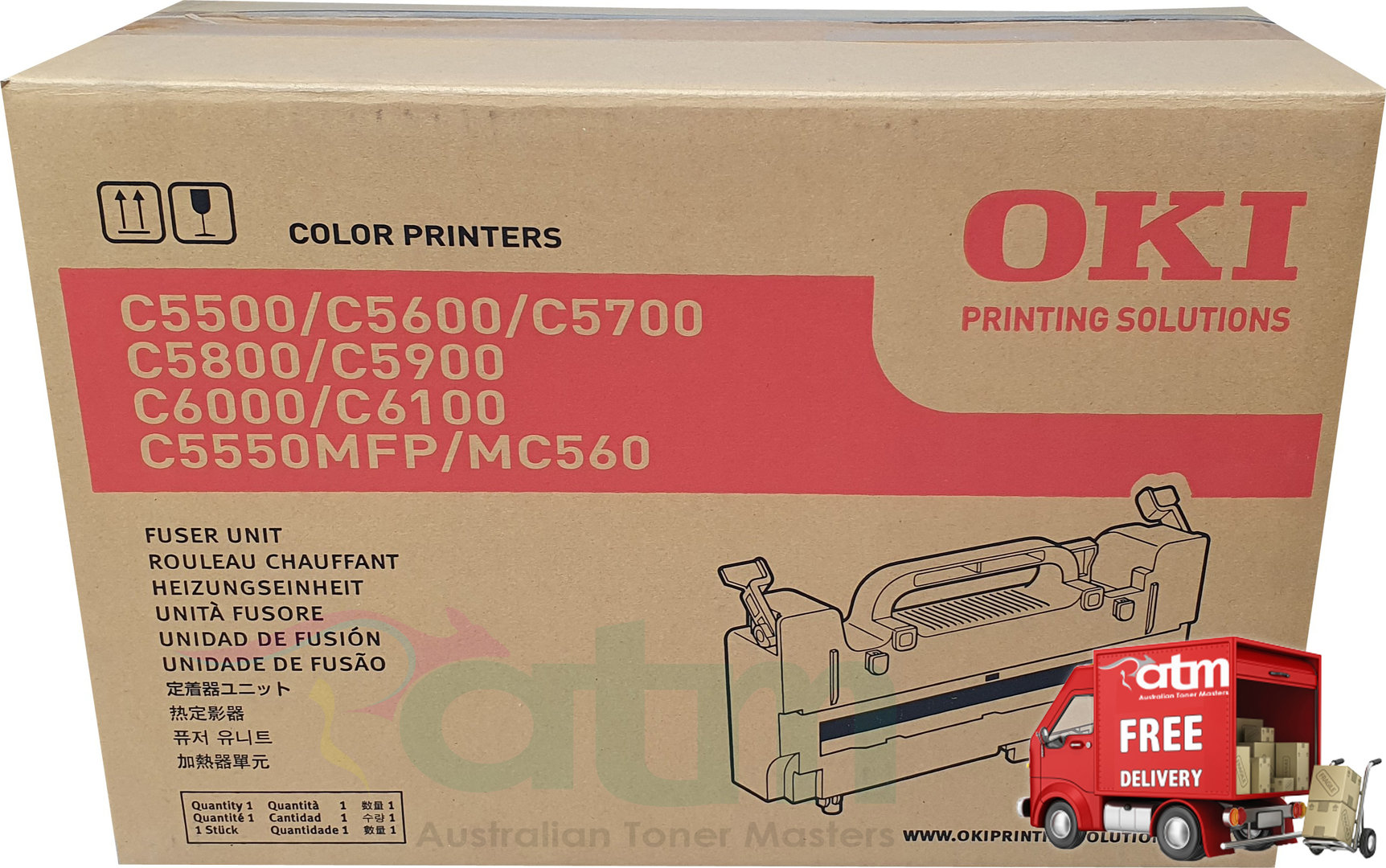 Oki 43363204 MC560 C5550 MFP Genuine Fuser Unit