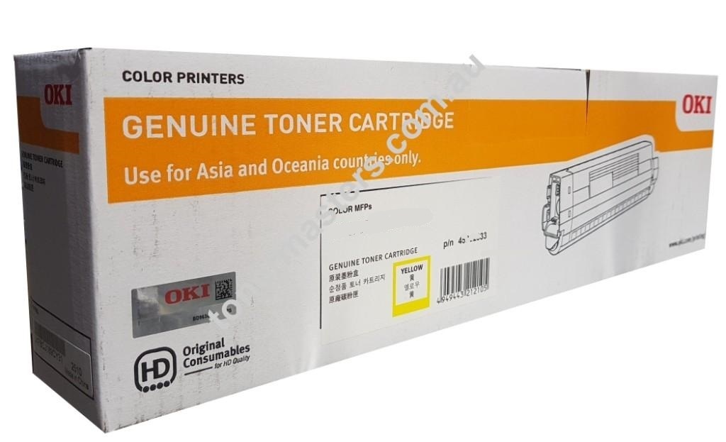 Oki MC852 44643021 Genuine Yellow Toner Cartridge